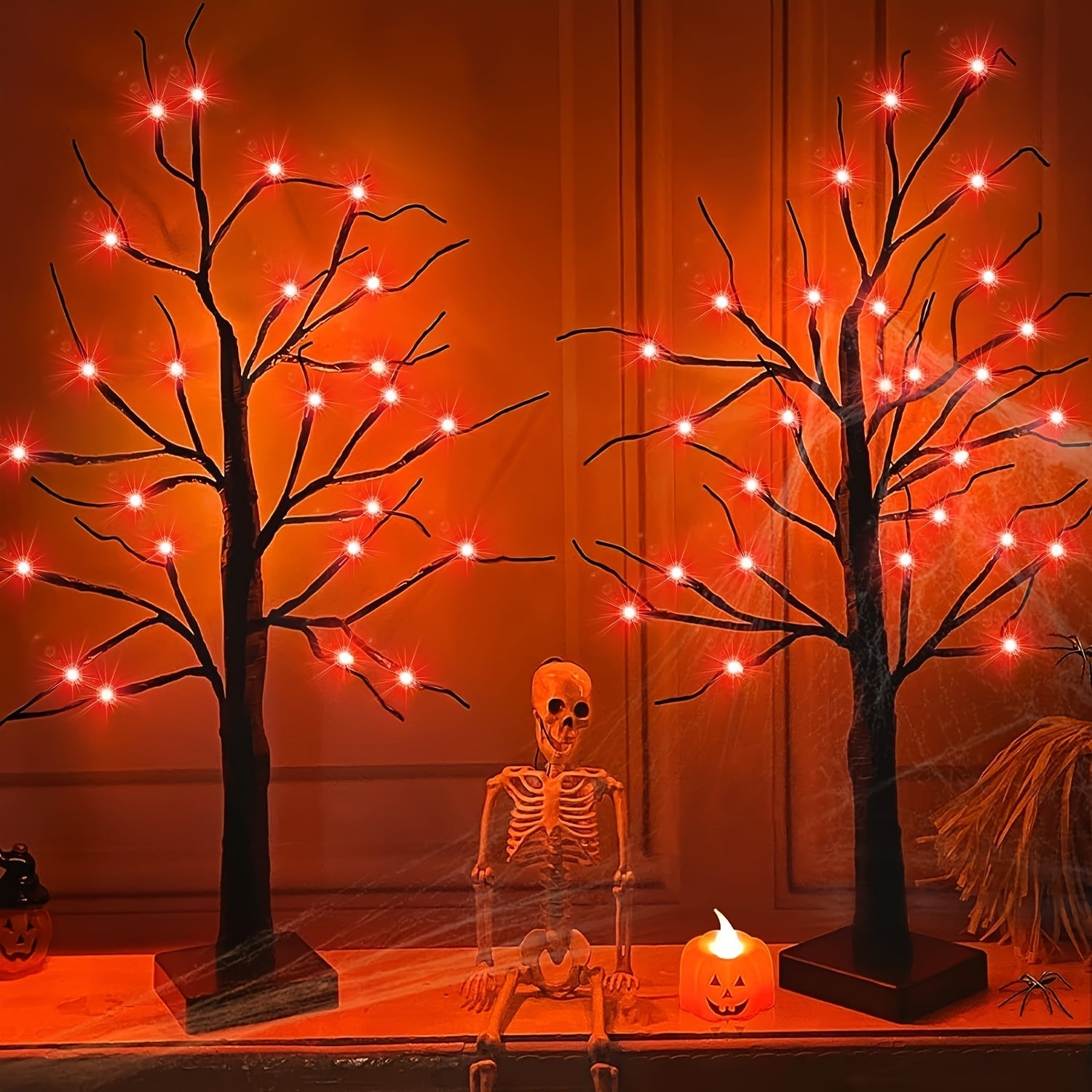Halloween Birch Tree Light USB Battery Operated Halloween - Tophatter Daily Deals
