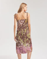 BEAUTIFUL PURPLE GITTER DESIGN CREATED BY FLIPSTYLEZ Women's All-Over Print Tie Strap Split Dress All-Over Print Dresses & Skirts - Tophatter Daily Deals