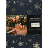 Navy Blue & Gold Table Runner | Fabric Christmas Table Runner - 45x150cm Table Runner - Tophatter Daily Deals