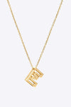 A to J Letter Pendant Nekclace E One Size Necklaces - Tophatter Daily Deals