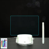 3D Acrylic Board Handwriting Message Board LED Light Style1 White B 0 - Tophatter Daily Deals