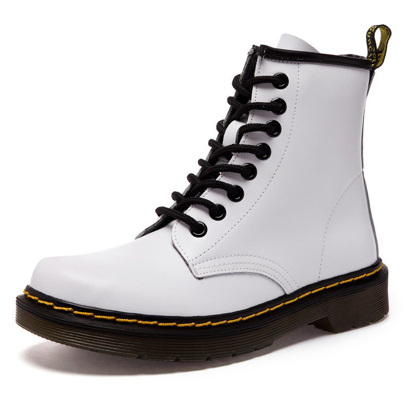Autumn And Winter New British Martin Boots Foreign Trade White 0 - Tophatter Daily Deals