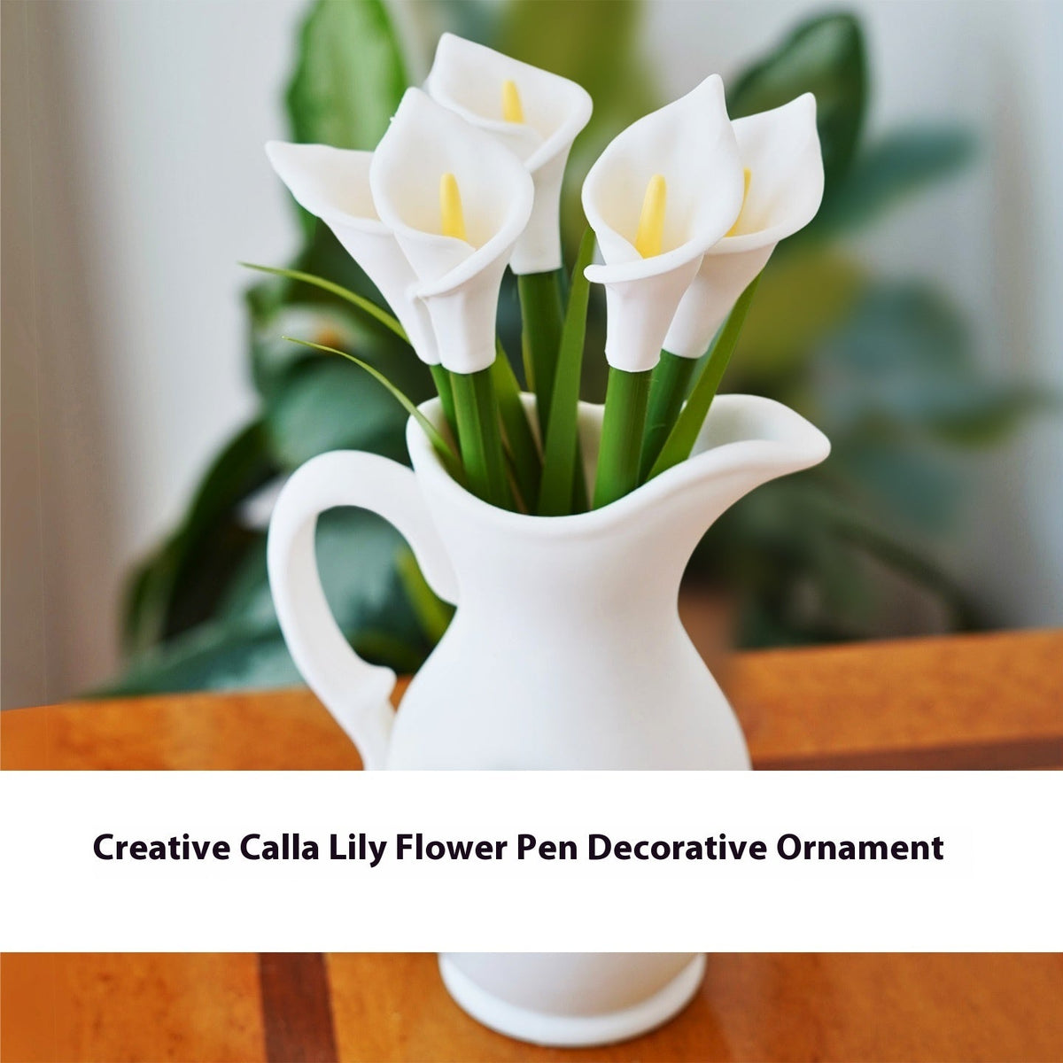 Calla Lilies Pen & Bookmark Vase Set Decor - Tophatter Daily Deals
