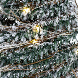 Snow Topped Mini Artificial Christmas Tree Light | Xmas Tree Decoration With 20 Led Lights Battery Operated | Christmas Tree Ornament - 40cm Ornament - Tophatter Daily Deals
