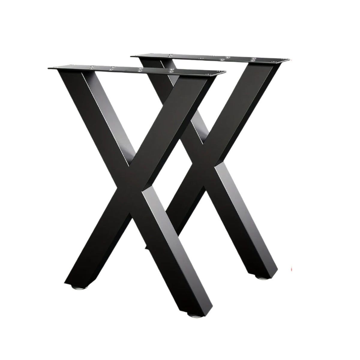 X-Shaped Iron Table Legs Metal Furniture Base (2pcs) Table Accessories - Tophatter Daily Deals