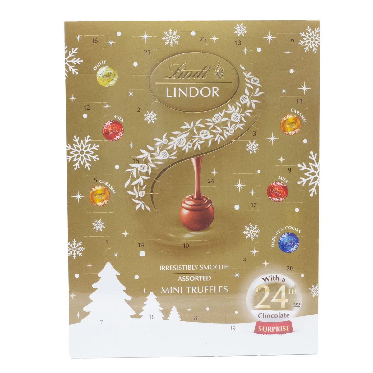 Lindt Lindor Mini Advent Calendar with 24 Truffles | Chocolate Advent Calendar Advent Calendar - Tophatter Daily Deals