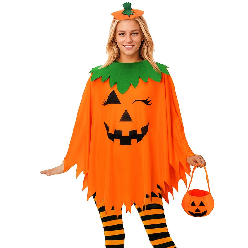 Pumpkin Costume Set Halloween Party Outfit Halloween - Tophatter Daily Deals