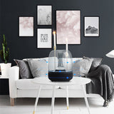 Blue Glass Speaker Desktop MINI Computer Bass 0 - Tophatter Daily Deals