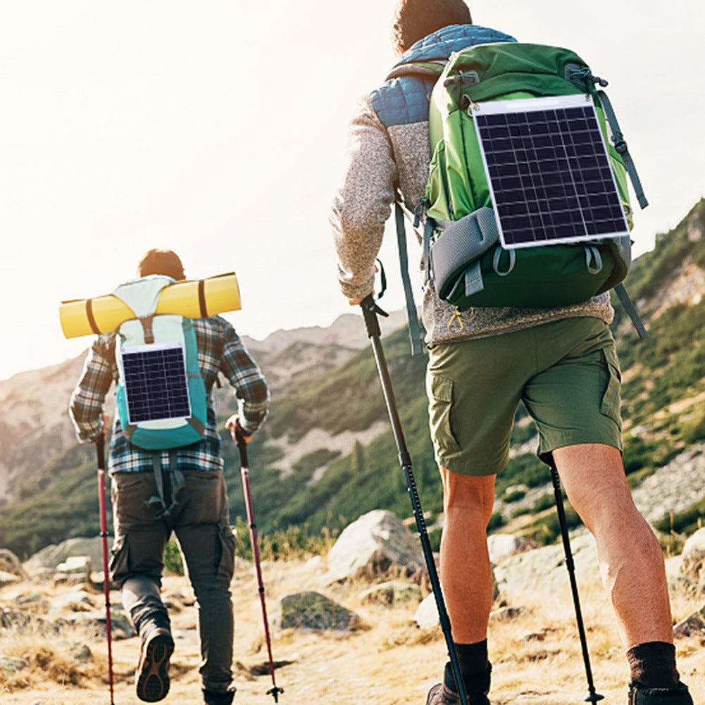 13W 5V Outdoor Mobile Phone USB Solar Flexible Charging Board 0 - Tophatter Daily Deals