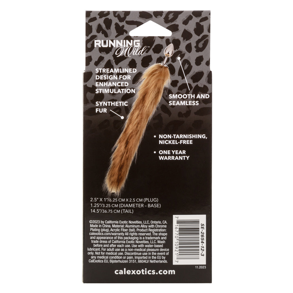 Running Wild Tail (Brown) – Metallic Probe with Long Tail Accessory > Anal Range > Tail Butt Plugs - Tophatter Daily Deals