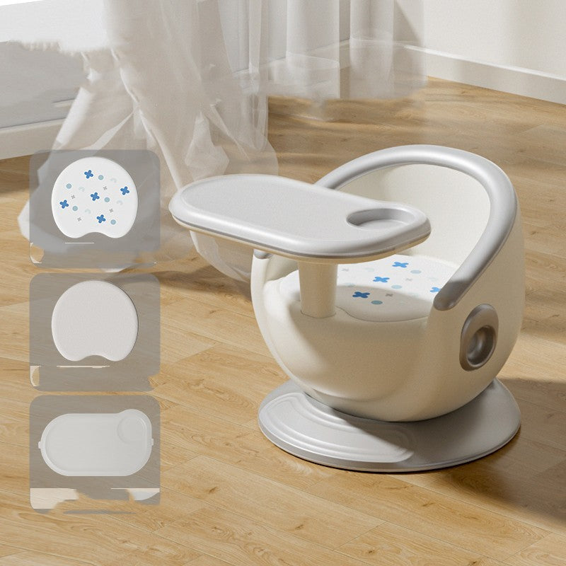 Baby Dining Chair Stool Children's Chair Back Seat Baby Dining Table Chair Silver 4 Style 0 - Tophatter Daily Deals