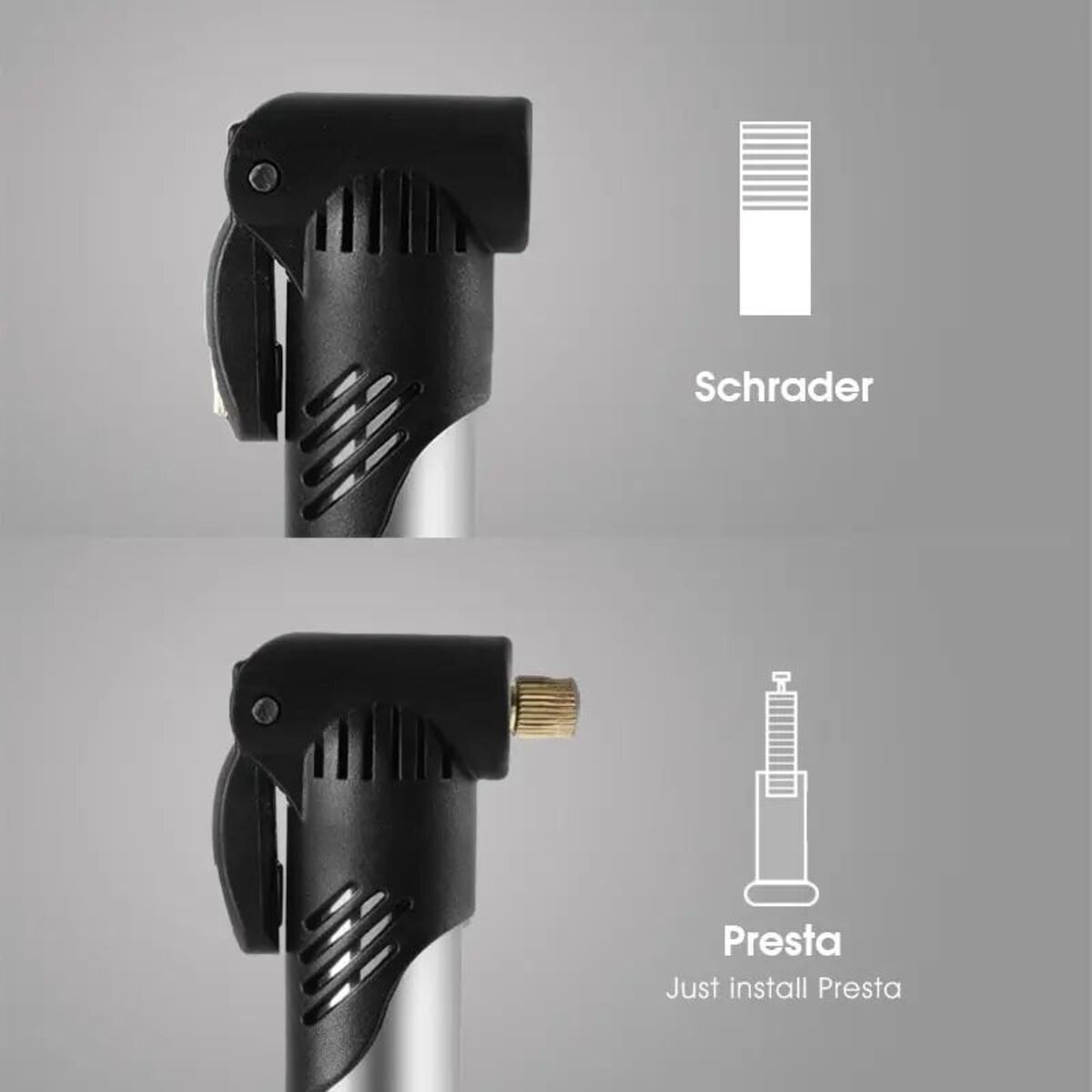BIKING Portable Mini Bicycle Pum P Cycling Hand Air Pum P Ball Tire Inflator Schrader Presta Valve Road Bike Accessories 5 - Tophatter Daily Deals