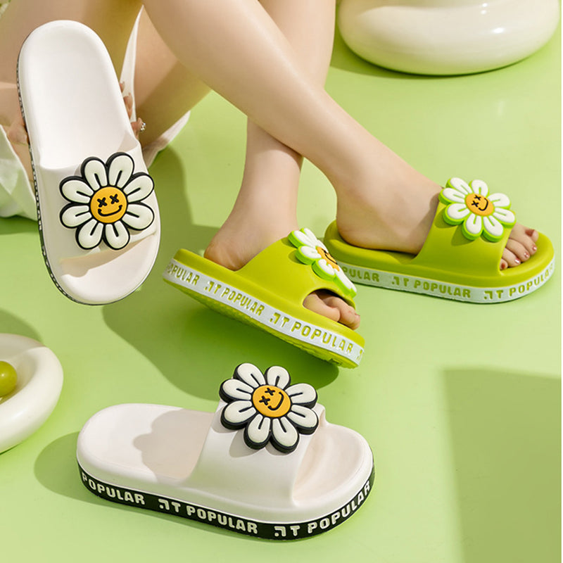 slippers with flowers on top tophatter fashion shopping