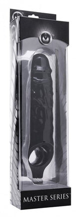 Mamba Black Penis Extender Sleeve with Sensation Nodes Ring > Sex Toys For Men > Penis Sleeves - Tophatter Daily Deals