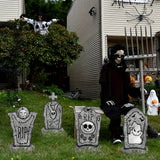 2D Halloween Tombstone Yard Decorations (Set of 4) Halloween - Tophatter Daily Deals