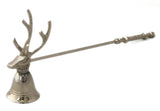 Silver Deer Stag Reindeer Head Candle Snuffer Candle Snuffer - Tophatter Daily Deals