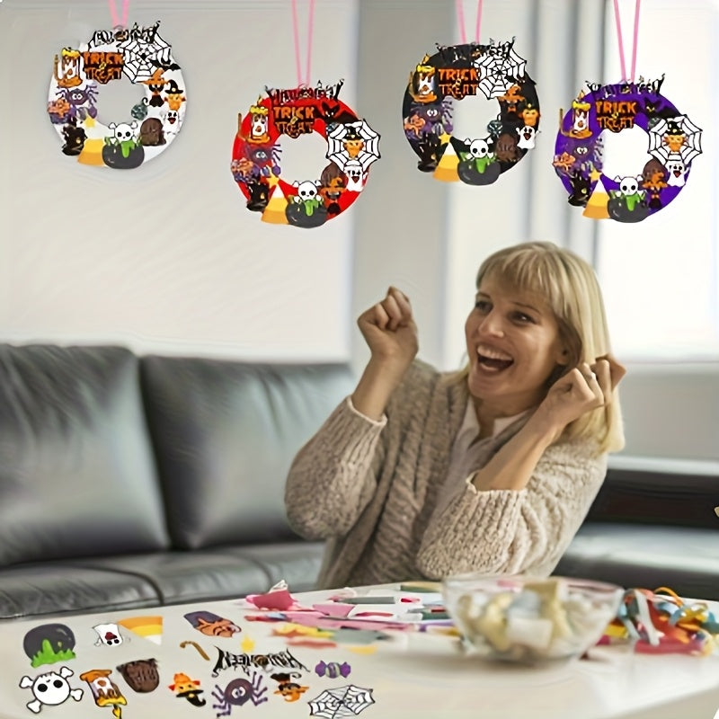 Halloween Wreath Handmade Kit (8pcs) - Tophatter Daily Deals