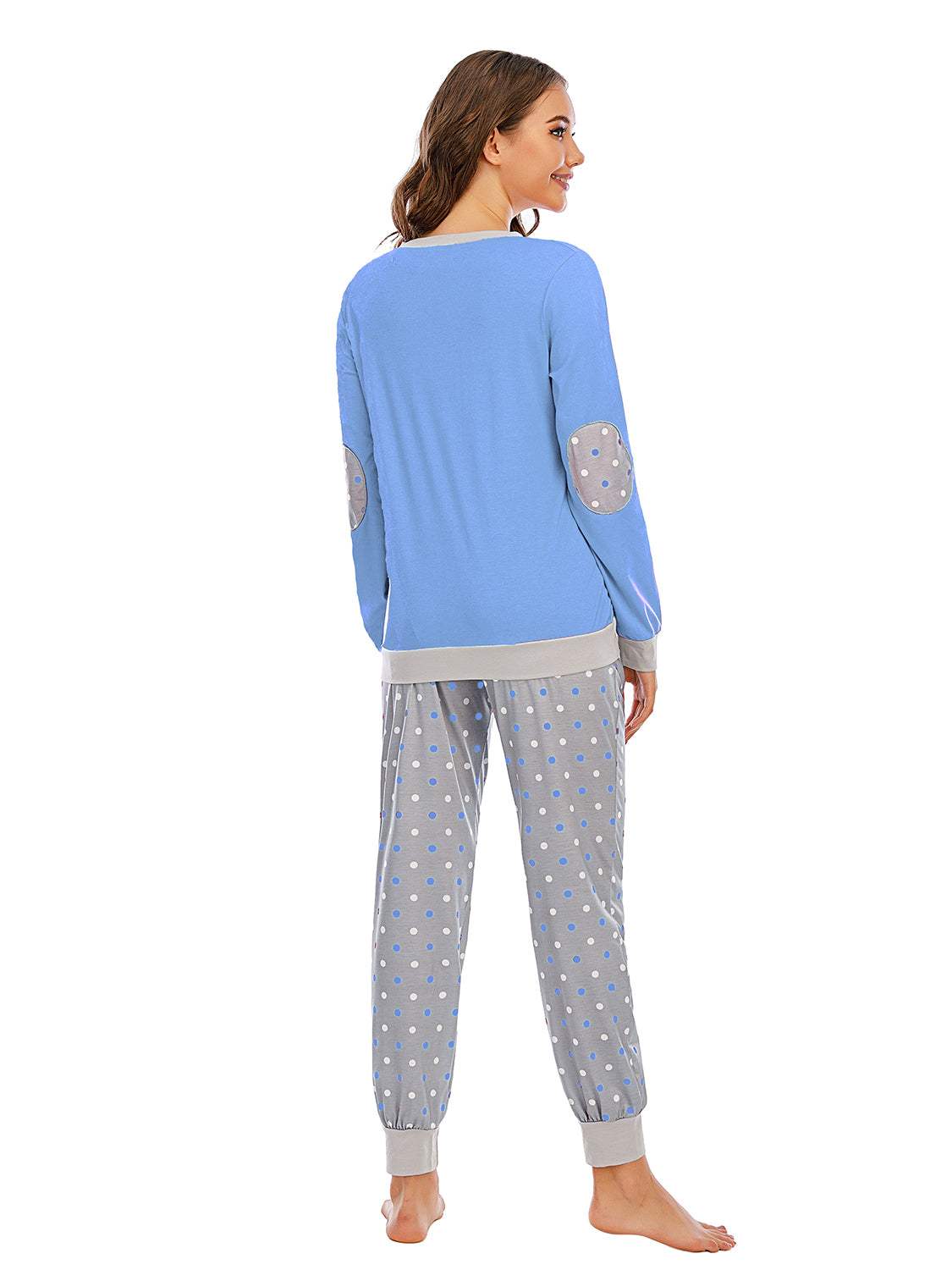 Long Sleeve Top and Polka Dot Pants Set Loungewear Sets Apparel & Accessories H#Y HOT DEALS HOME PAGE Lingerie Sleepwear Loungewear Loungewear Sets New Deals Sexy sexy lingerie Ship From Overseas Ship from USA Sleep Sleepwear Sleepwear & Loungewear USA USA STOCK - Tophatter Daily Deals And Savings