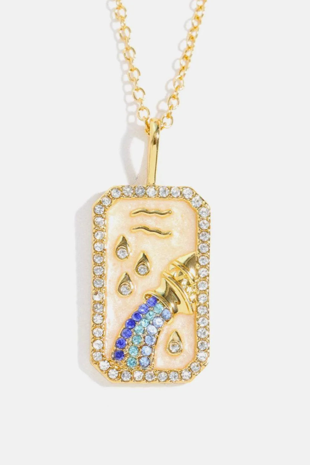 Rhinestone Constellation Pendant Copper Necklace Necklaces - Tophatter Daily Deals