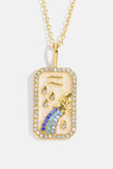 Rhinestone Constellation Pendant Copper Necklace Necklaces - Tophatter Daily Deals