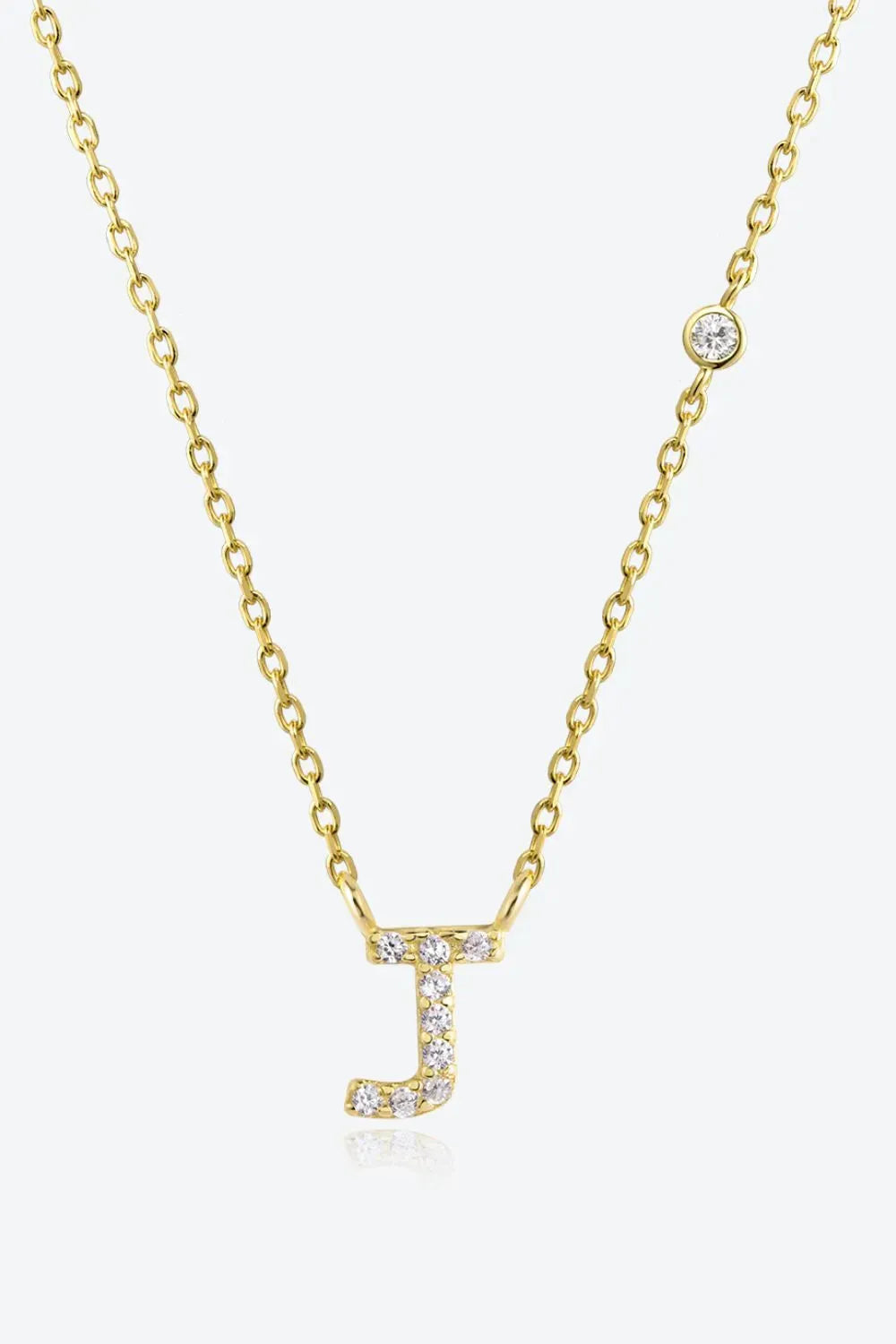 G To K Zircon 925 Sterling Silver Necklace J Gold One Size Necklaces - Tophatter Daily Deals