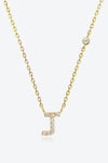 G To K Zircon 925 Sterling Silver Necklace J Gold One Size Necklaces - Tophatter Daily Deals