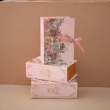 Bronzing New Book Wedding Candy Wedding Gift Box Pink 9x4.5x13cm 0 - Tophatter Daily Deals