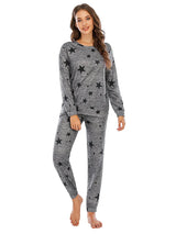 Star Top and Pants Lounge Set Loungewear Sets - Tophatter Daily Deals