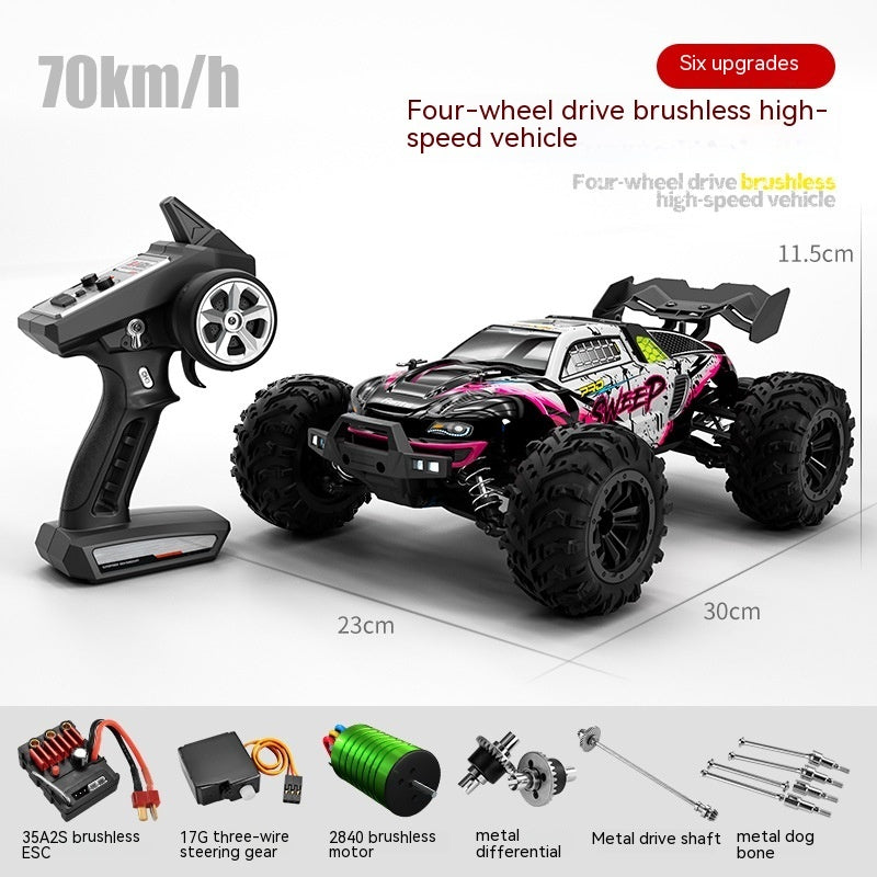 Brushless Four-wheel Drive Off-road Climbing RC Remote Control CarSedanpickup Model Car Red 16101PRO Brushless Sedan 1:16 0 - Tophatter Daily Deals