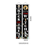 Halloween Doorway Banners Pair Oxford Cloth 180x30cm 8 Style 3D Changing Face Moving Picture Frame - Tophatter Daily Deals