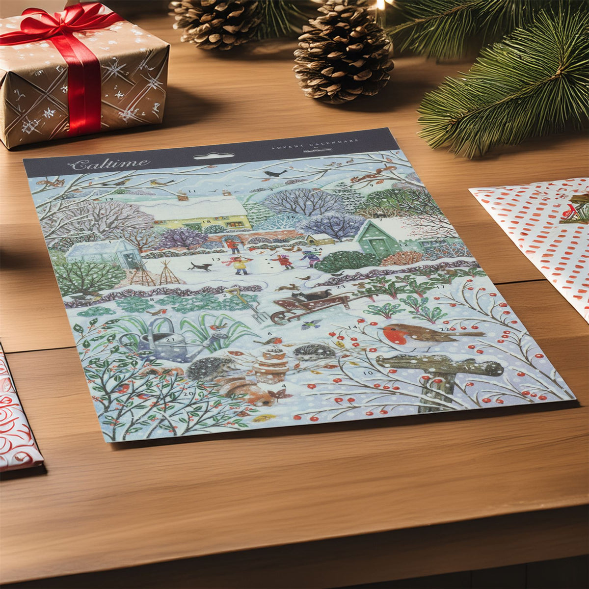 Winter Garden Christmas Advent Calendar | Traditional Picture Advent Calendar Advent Calendar - Tophatter Daily Deals
