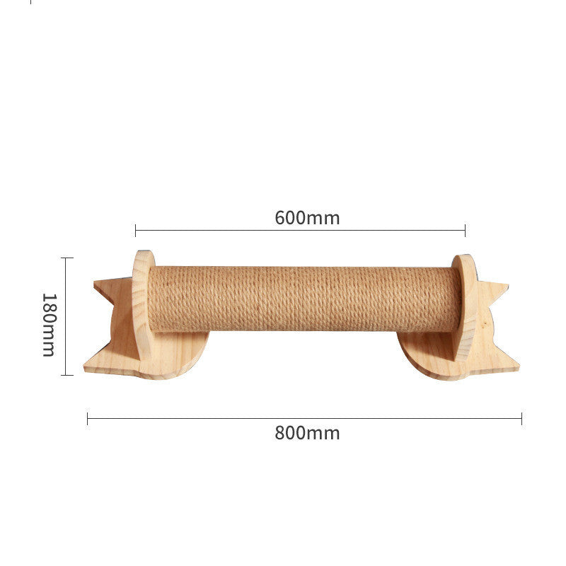Pet Cat Climbing Frame Wall Type Solid Wood Wall Hanging Platform Ladder Pets Accessories Wall hanging cat climbing colu Pet Supplies - Tophatter Daily Deals