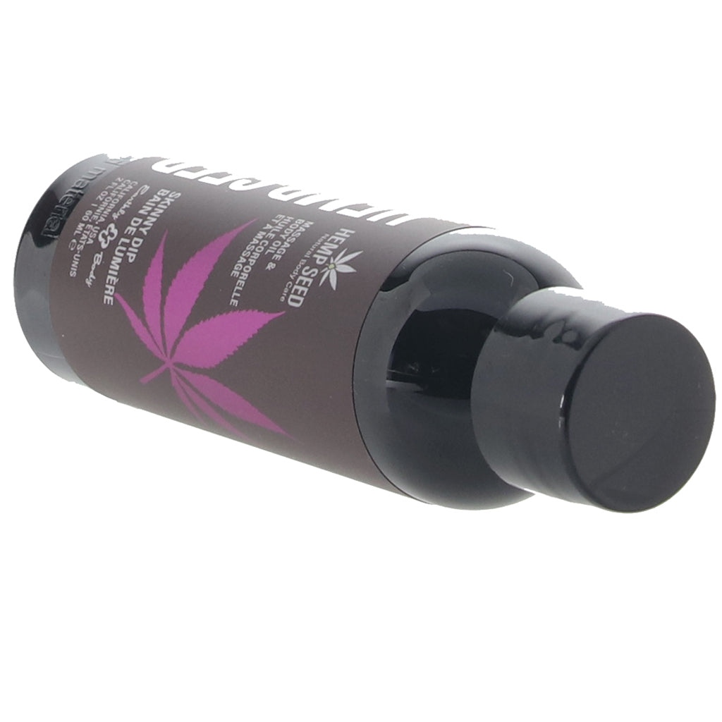 Hemp Seed Massage Oil 2oz/60ml in Skinny Dip - Tophatter's Adult Products Sensual Love > Massage - Tophatter Daily Deals
