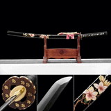 High-End Samurai Sword Series - Forged Steel Samurai Sword "Purple Gold Flower" - Tophatter Daily Deals