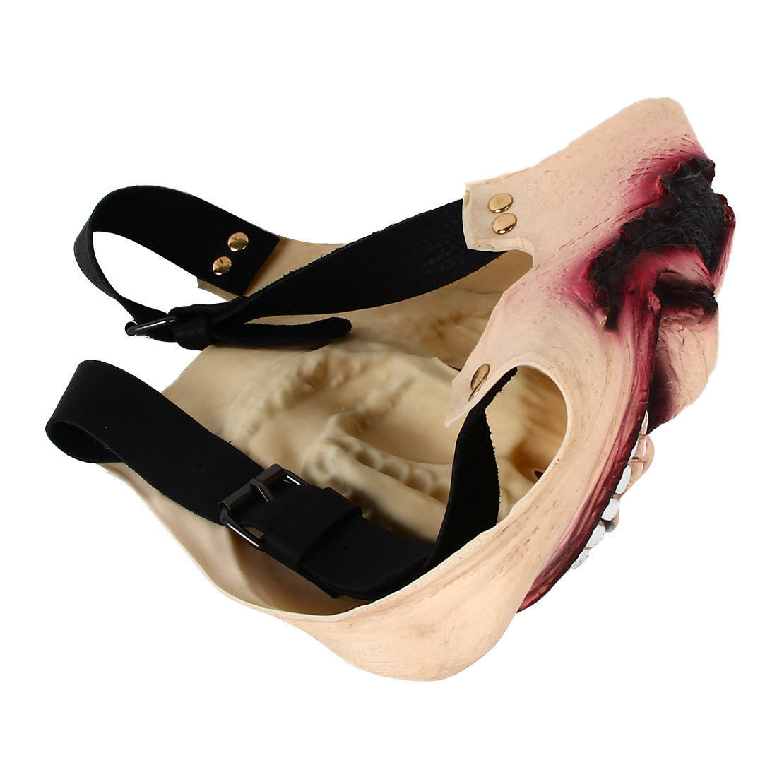 Half Face Bleeding Latex Mask Headgear Halloween 2025 3D Changing Face Moving Picture Frame - Tophatter Daily Deals
