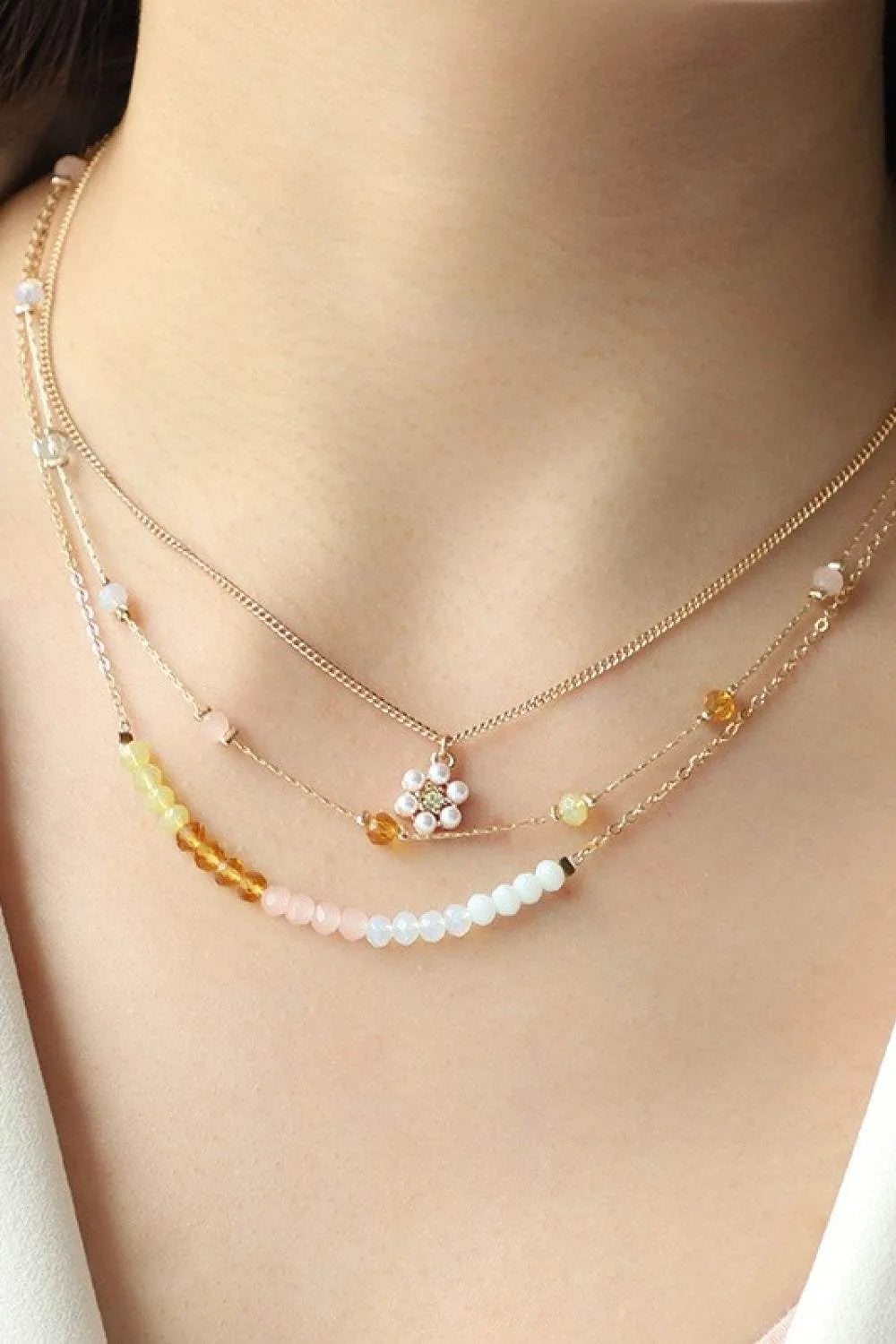 Alloy Three-Piece Necklace Set Necklaces - Tophatter Daily Deals