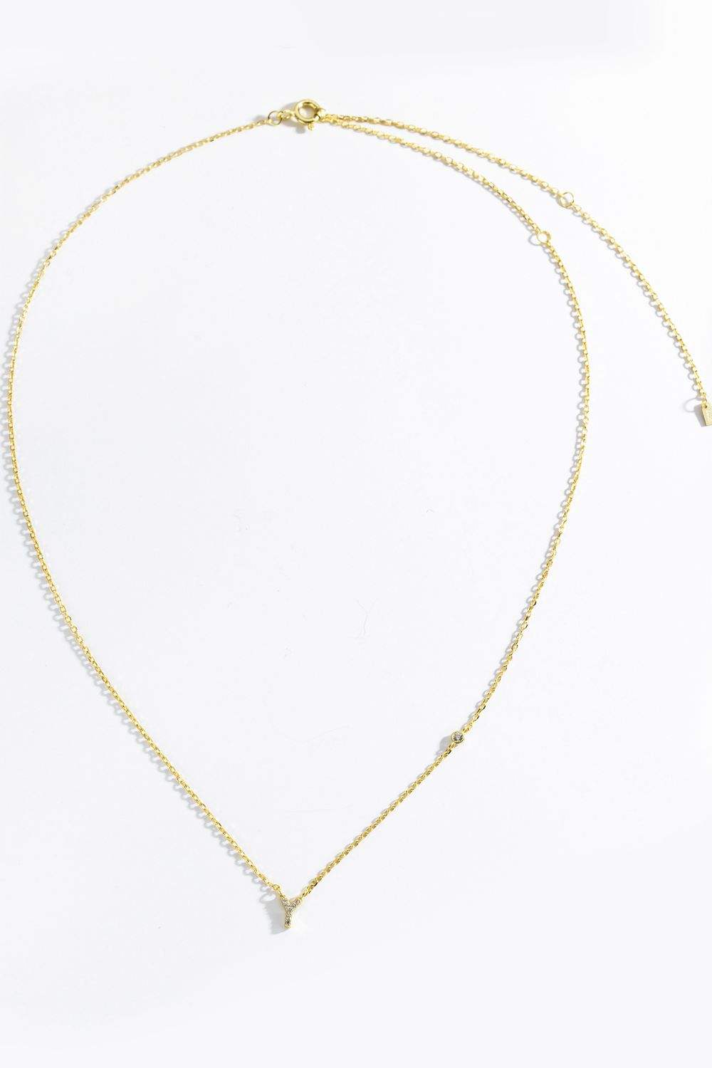 V To Z Zircon 925 Sterling Silver Necklace Necklaces - Tophatter Daily Deals