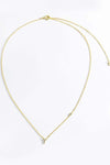 V To Z Zircon 925 Sterling Silver Necklace Necklaces - Tophatter Daily Deals
