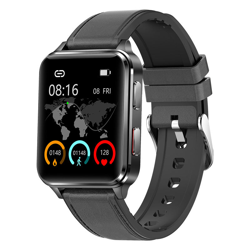 Air Type All-weather Heart Rate Multi-sport Watch Black leather USB 0 - Tophatter Daily Deals