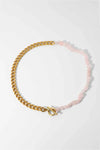 Stainless Steel Half Bead Half Chain Necklace Necklaces - Tophatter Daily Deals