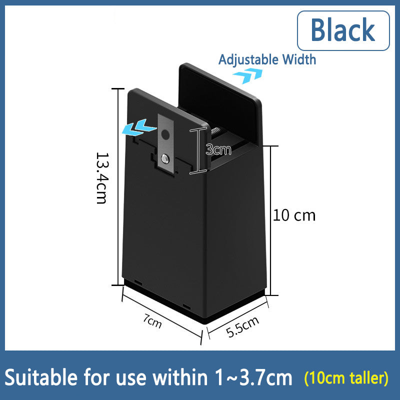 Adjustable Furniture Height Pad Black C 2PCS 0 - Tophatter Daily Deals