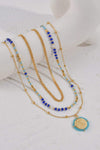 Three-Piece Beaded Necklace Set Necklaces - Tophatter Daily Deals