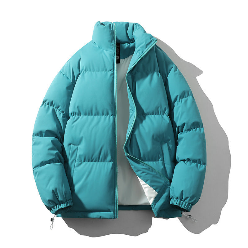 Warm Relaxed Men Down Coat - Boxy Puffer, Polyester, Urban Oil Blue 3D Changing Face Moving Picture Frame - Tophatter Daily Deals