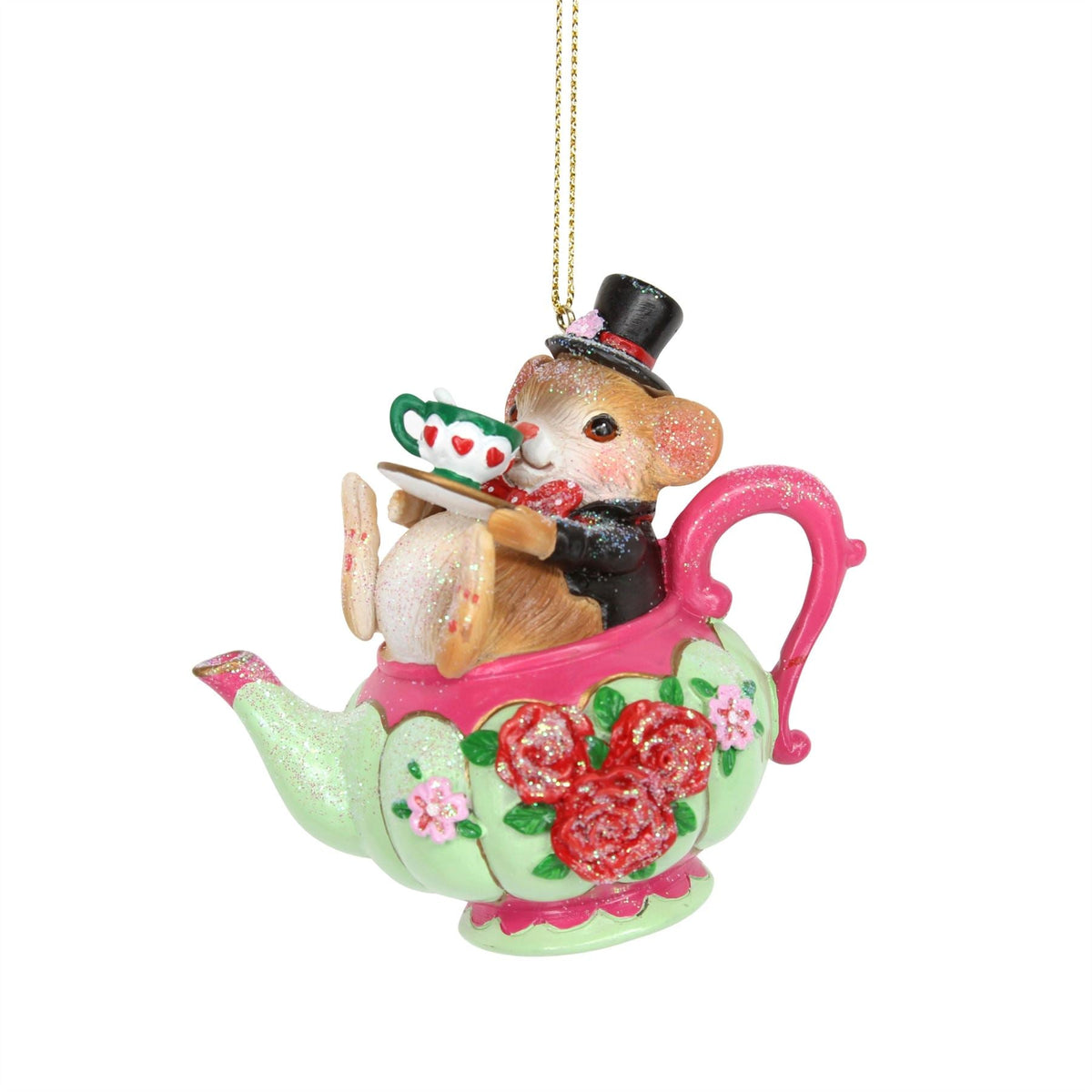 Dormouse Christmas Bauble | Alice in Wonderland Christmas Tree Ornament - 8cm Baubles - Tophatter Daily Deals