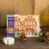 Deluxe Mini Advent Calendar Christmas Card - Nostalgic House Tealight Lantern - Red House Advent Calendar - Tophatter Daily Deals