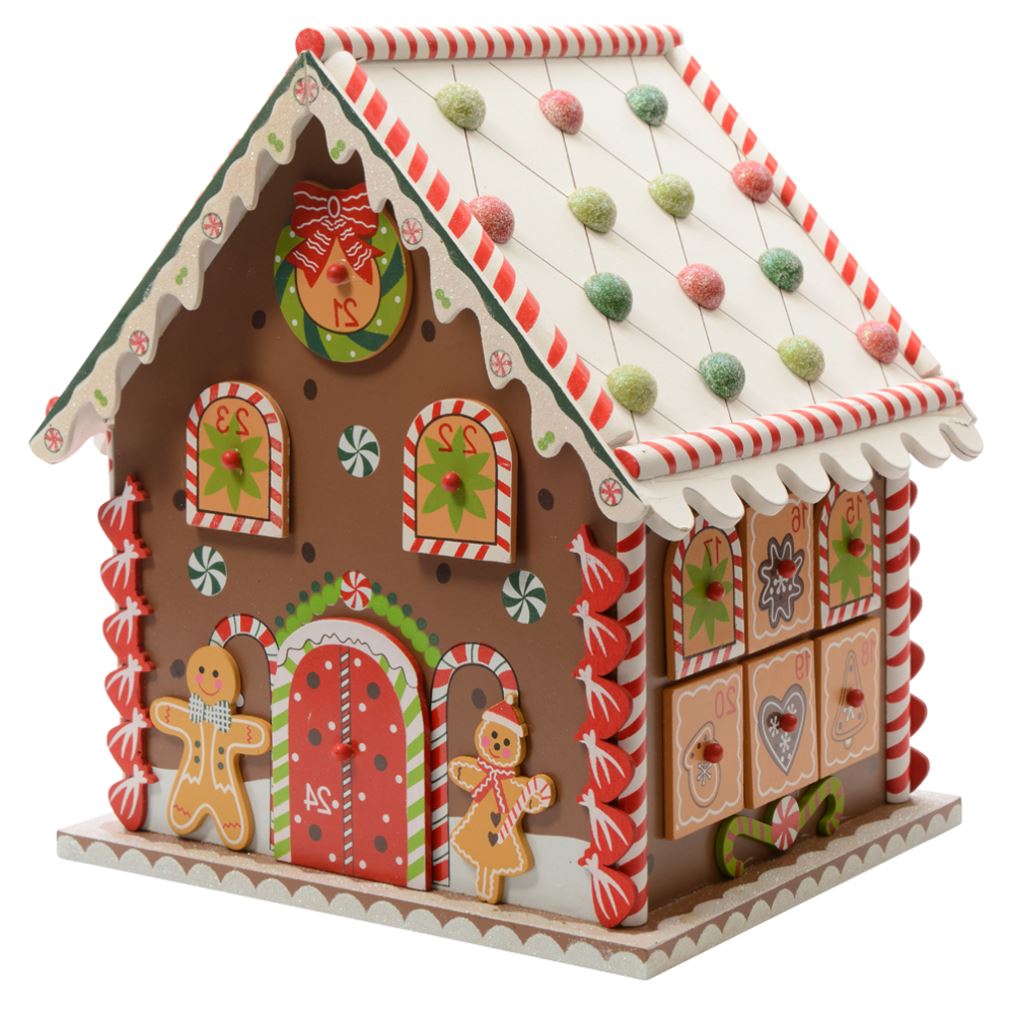 Gingerbread House Advent Calendar | Fill Your Own Christmas Advent Calendar 27cm Advent Calendar - Tophatter Daily Deals
