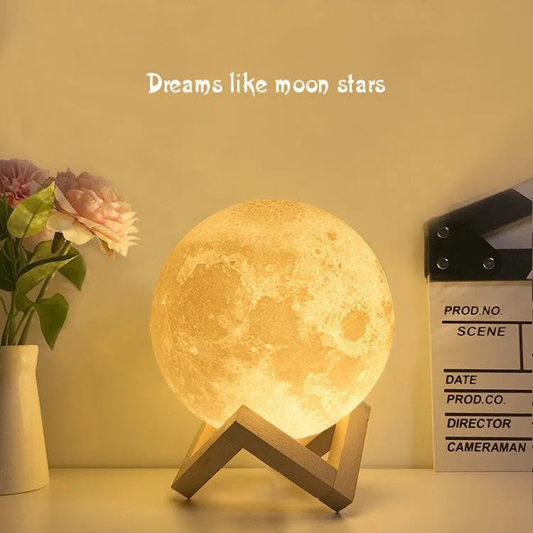 3D Printing Moon Night Table Lamp Chinese Valentine's Day Gift 0 - Tophatter Daily Deals