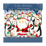 Happy Christmas Advent Calendar | Santa Penguin Advent Calendar - 23cm Advent Calendar - Tophatter Daily Deals