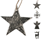 Silver Metallic Christmas Bauble | Hanging Ornament for Christmas Tree - 7cm Baubles - Tophatter Daily Deals