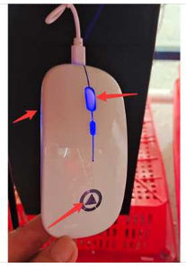 BLACK Silent ULTRA THIN rechargeable wireless mouse 7 GLOWING LIGHTS 0 - Tophatter Daily Deals